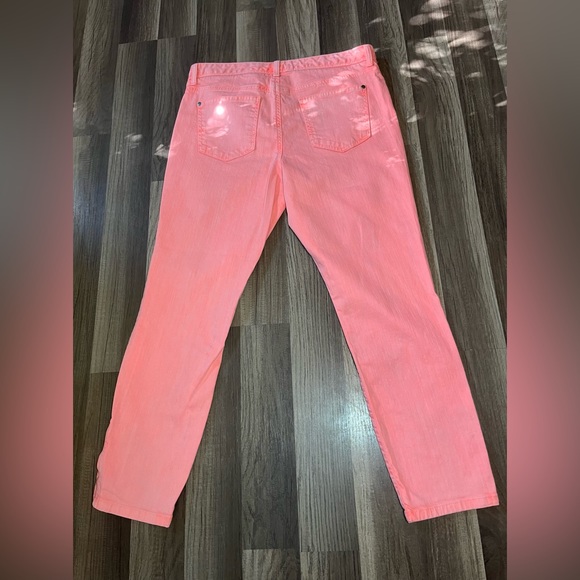 Tommy Hilfiger Jeans Womens Pink Zipper Ankle SZ 12 - Picture 4 of 12